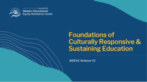 Preview Icon for Foundations of Culturally Responsive & Sustaining Education