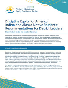 Preview Icon for Discipline Equity for American Indian and Alaska Native Students: Recommendations for District Leaders